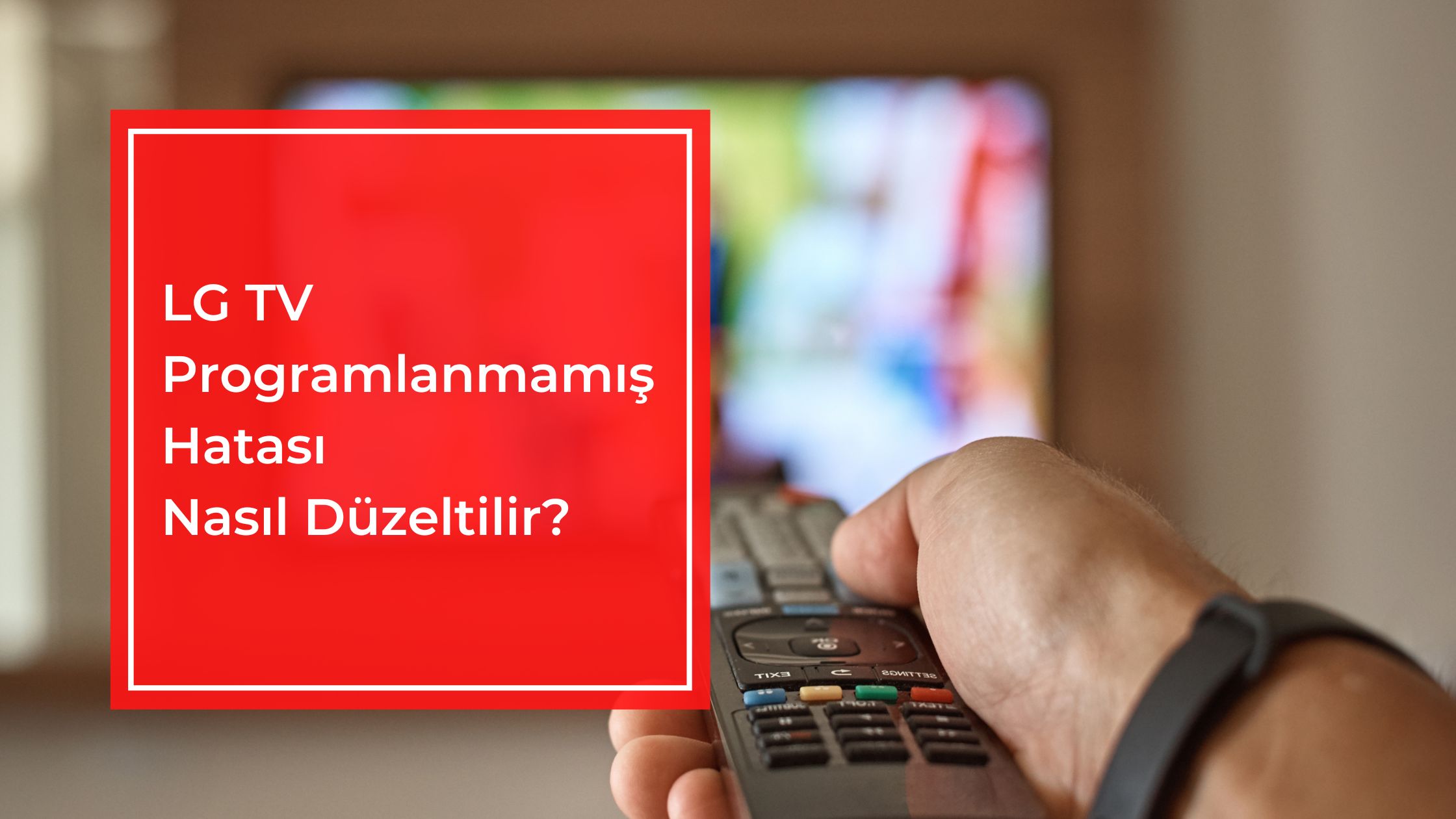 LG TV Programlanmamış Hatası Nasıl Düzeltilir