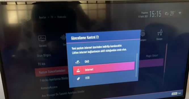 Arçelik TV Güncelleme