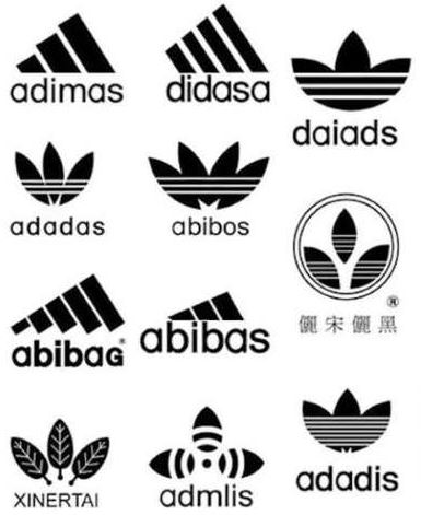 sahte adidas logosu