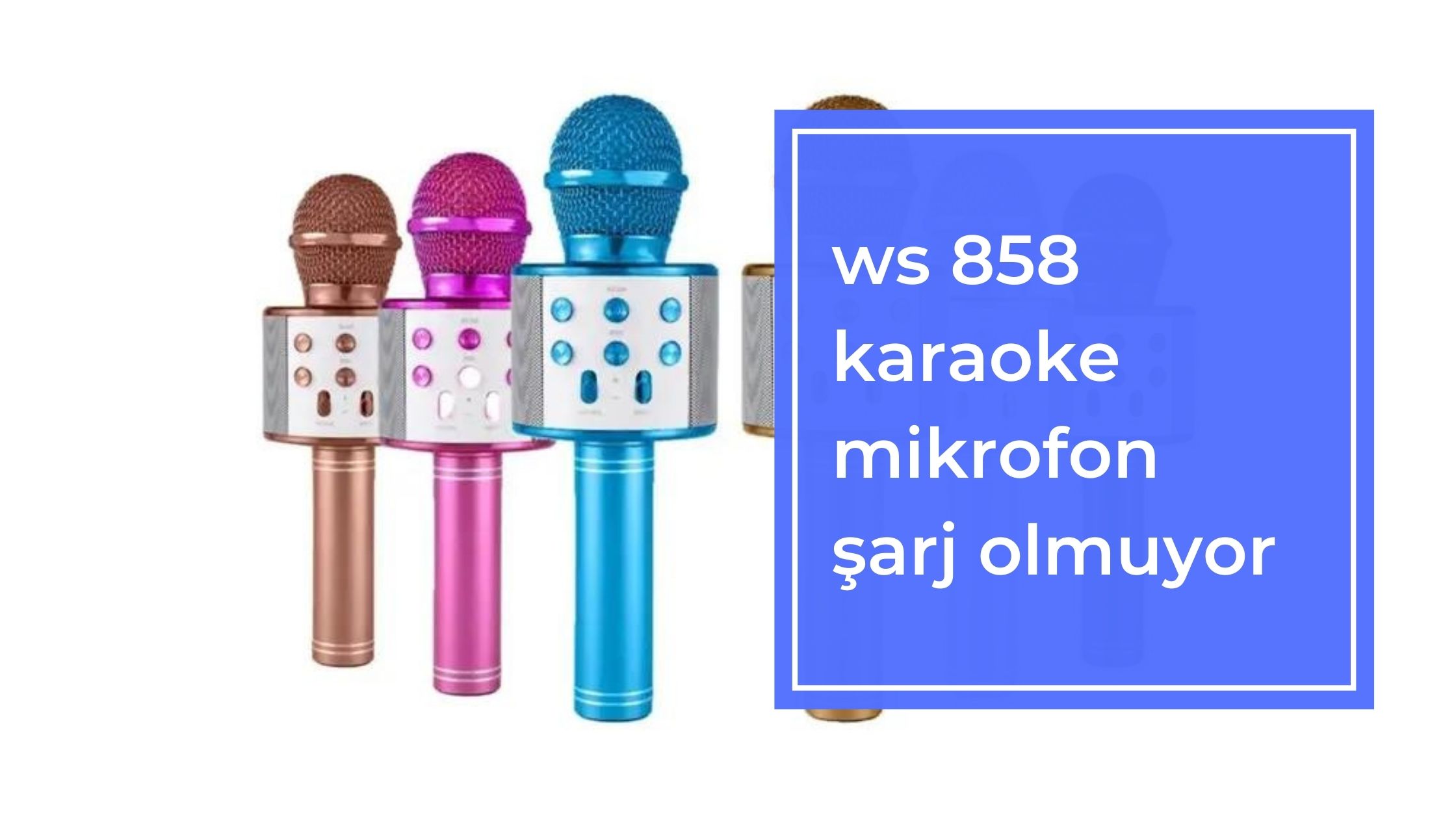 ws 858 karaoke mikrofon şarj olmuyor