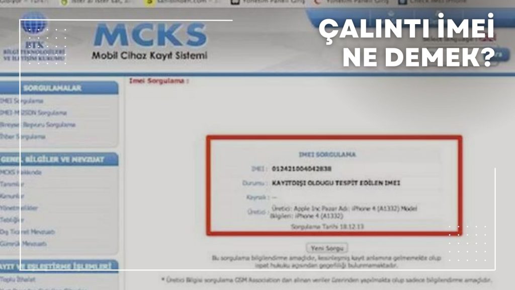 Çalıntı İmei Ne Demek?