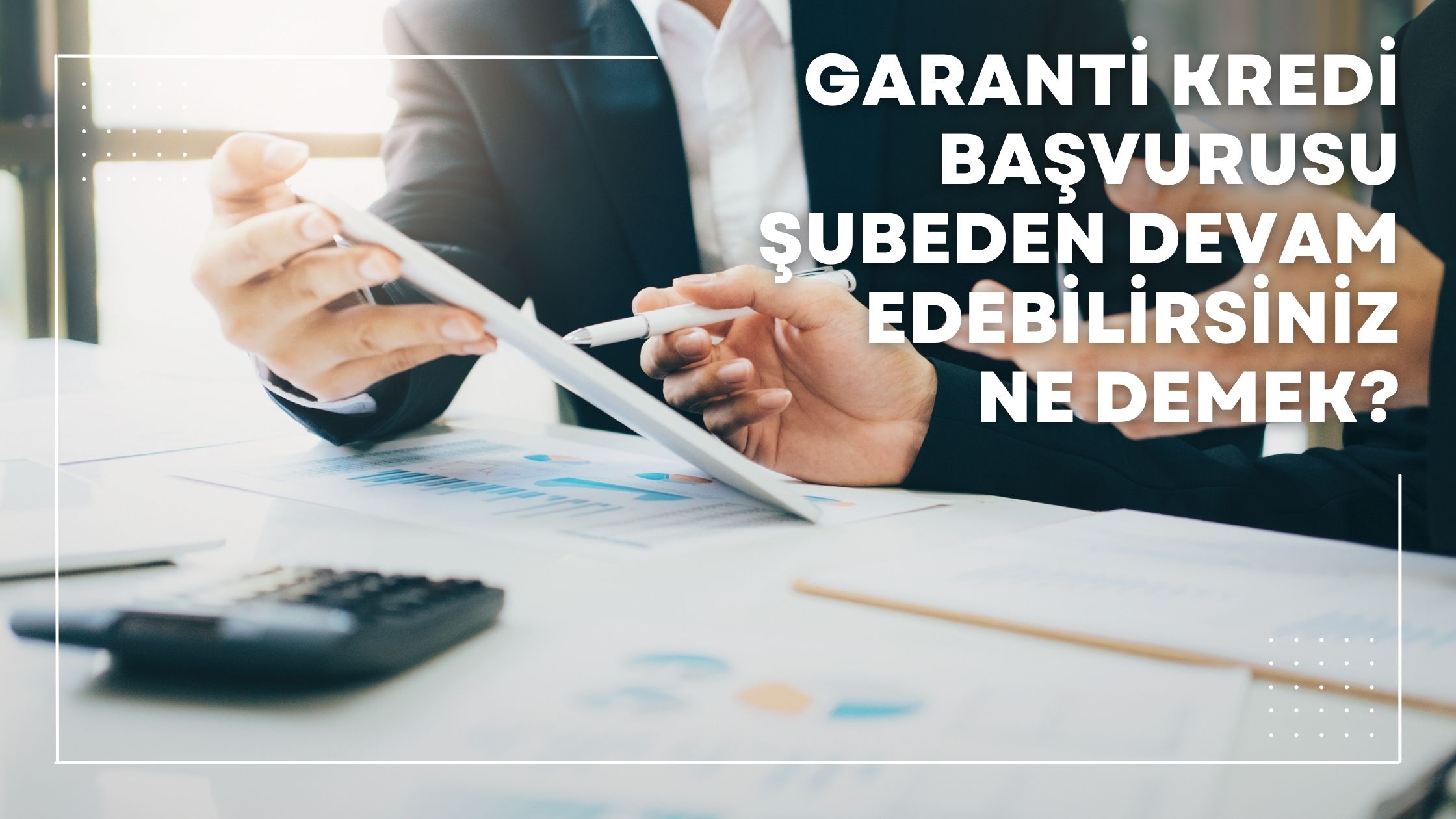 Garanti Kredi Başvurusu Şubeden Devam Edebilirsiniz Ne Demek?