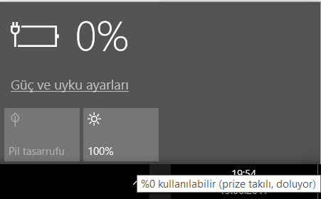 0 Kullanılabilir Prize Takılı Dolmuyor