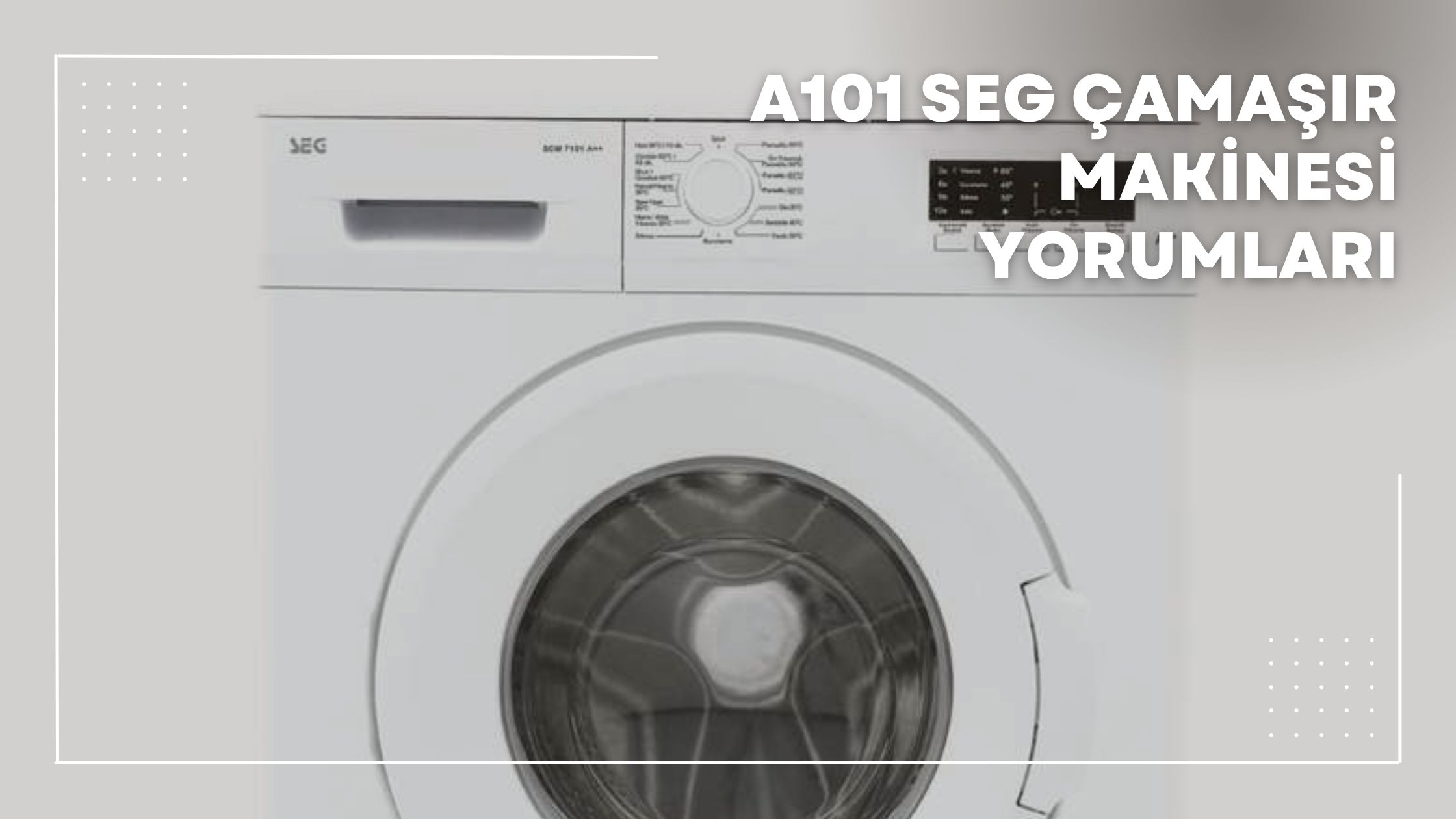 A101 Seg Çamaşır Makinesi Yorumları