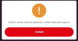 Ziraat Mobil Zaman Aşımı Hatası