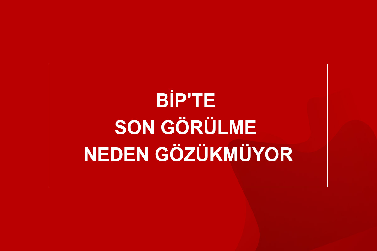 BiP'te Son Görülme Neden Gözükmüyor