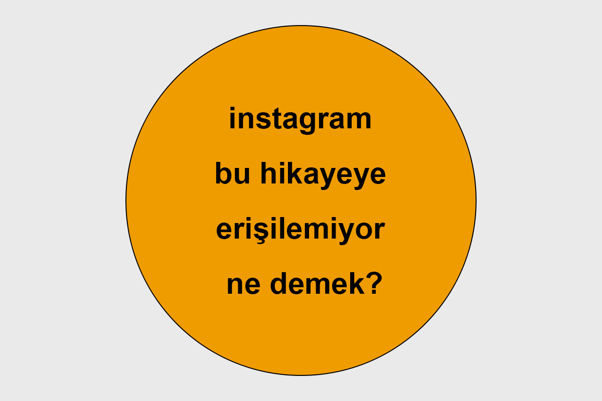 instagram bu hikayeye erişilemiyor ne demek