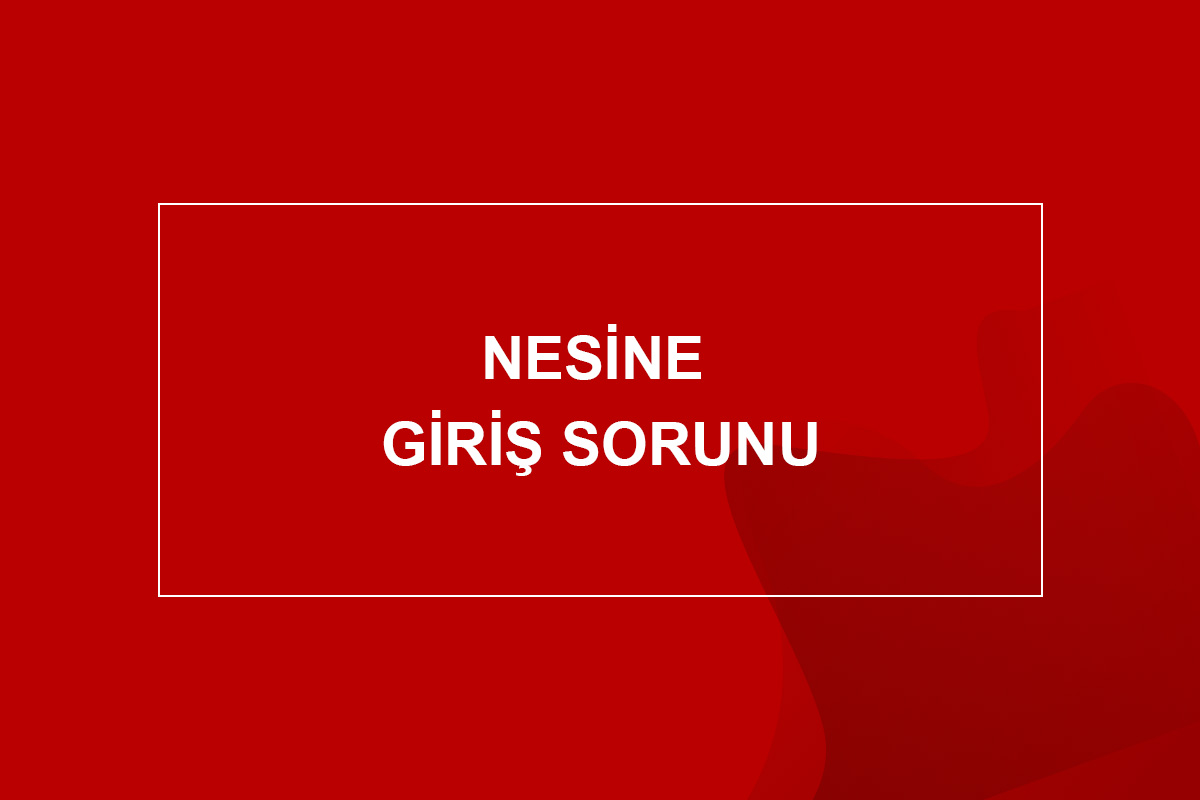 nesine giriş sorunu